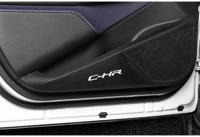 Форма автомобиля защитные накладки для боковых дверей двери анти-kick pad внутреннее украшение для Toyota CHR C-HR