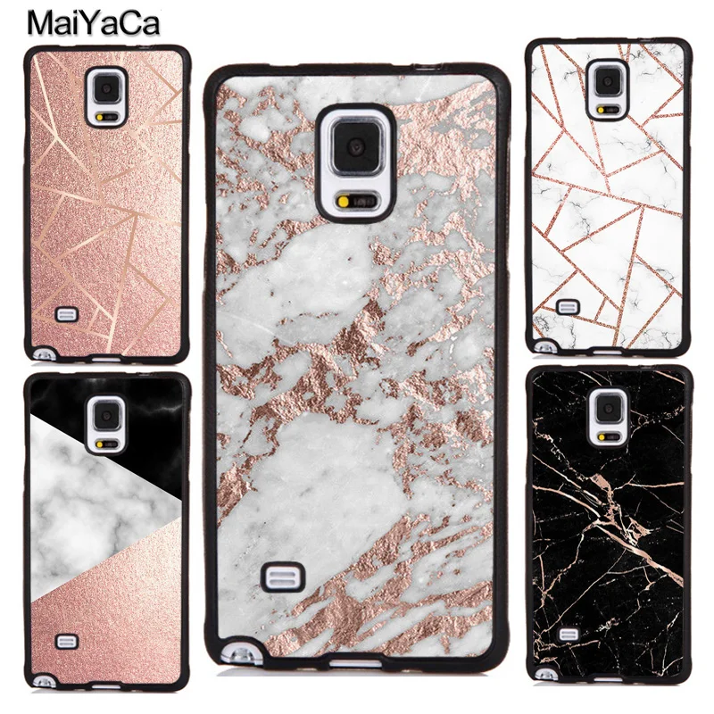 

MaiYaCa ROSE GOLD MARBLE GRANITE BLING Soft Rubber Phone Cases For Samsung Galaxy S6 S7 edge S8 S9 S10 plus Note 9 8 Back Cover
