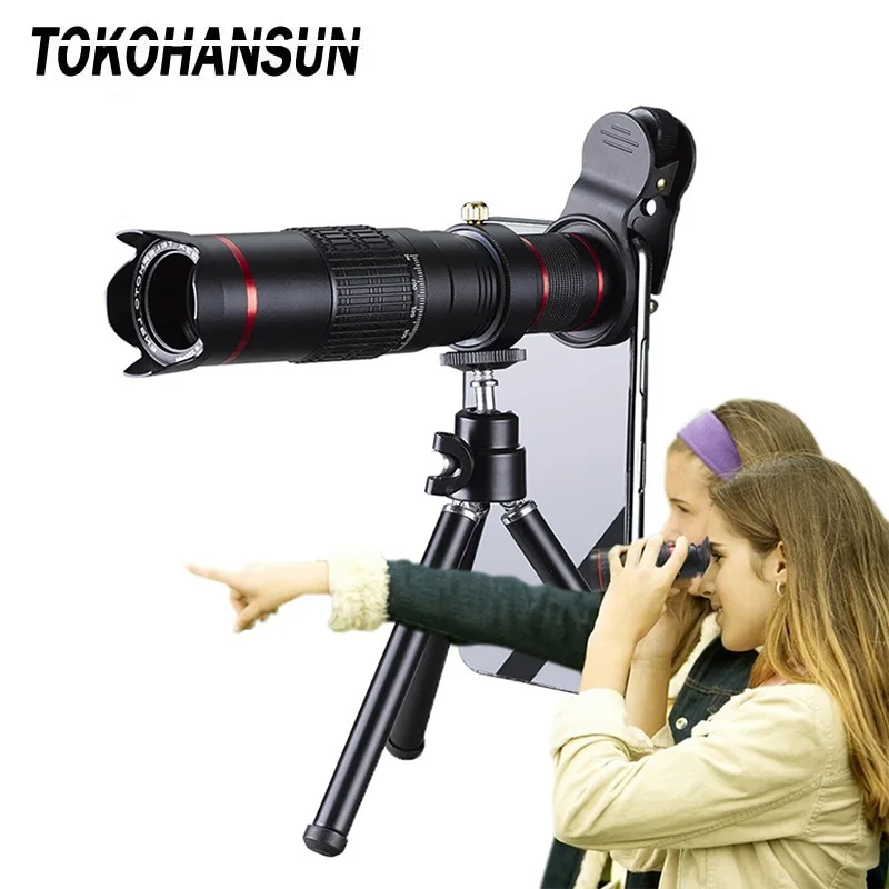 

TOKOHANSUN HD Mobile Phone Telescope 22x Zoom Telephoto Lens External Smartphone Camera Lenses For IPhone Sumsung Smartphone