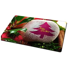 Горячая GCZW-Мода Счастливого Рождества Коврик для двери подарки внутренние коврики ковры напольные коврики противоскользящие Рождественская елка и узор листьев