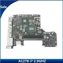 Тестирование A1278 материнская плата 661-6589 для Macbook Pro 1" 1278 материнскую плату i7 2,9 ГГц 820-3115-B 820 3115 MD101 MD102 2012 год