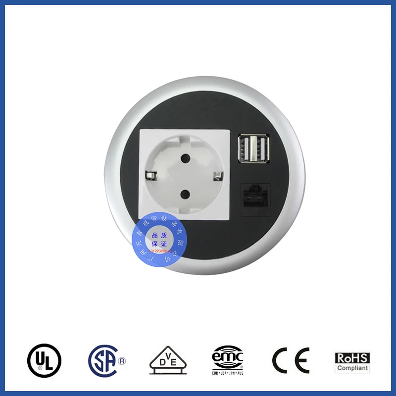 Office Desk Power Socket Comfortable Work Phone Usb Charger