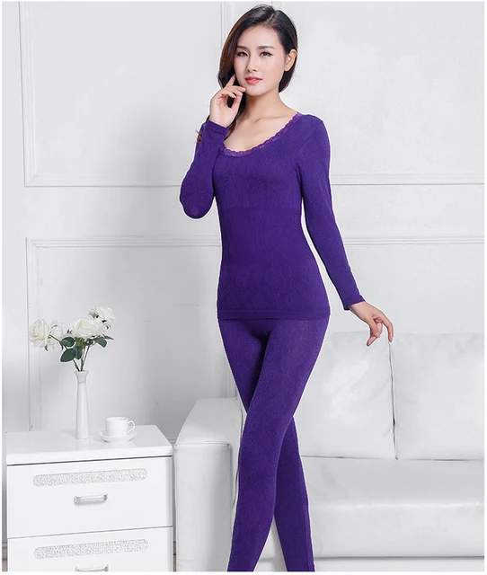 Women Thermal Underwear Trendy Thermal Underwear Men Cotton Mulberry Silk  Fashion Long Johns Comfortable Spring Autumn Winter - AliExpress