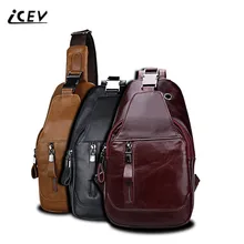 ICEV Новая мода Повседневное Винтаж натуральная кожа груди сумки Для мужчин Курьерские сумки Сумки Для женщин известные бренды Bolsa Feminina Sac