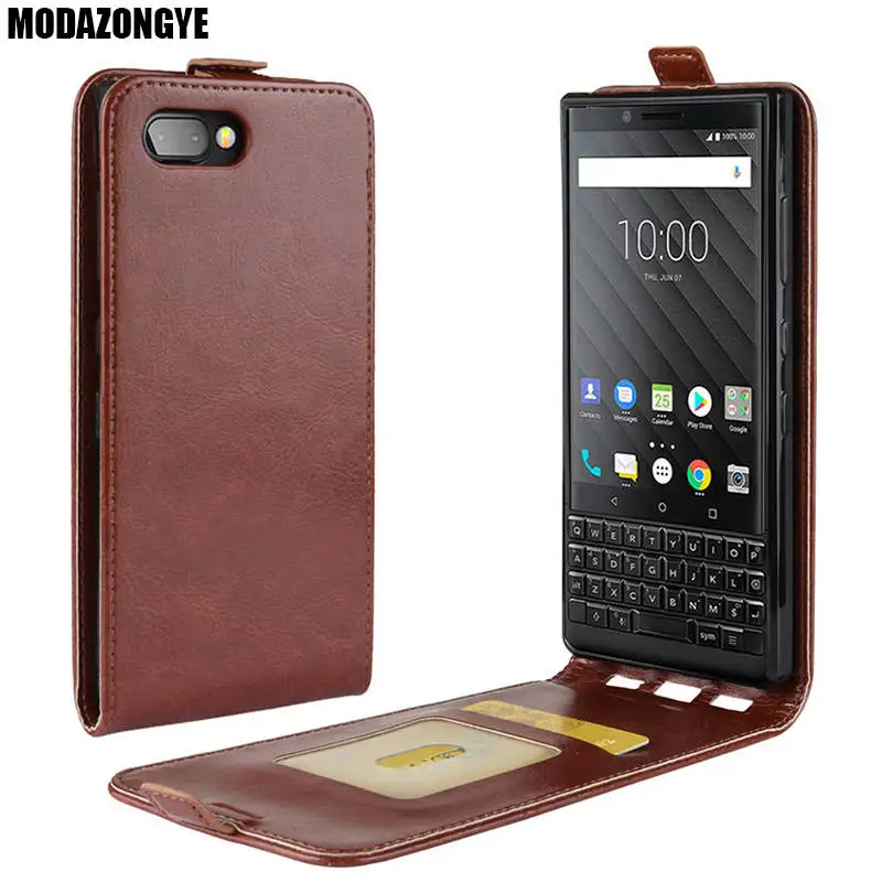 For BlackBerry KEY2 Case PU Leather Back Cover Phone Case For