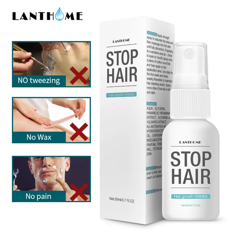 

NEW Arrival Inhibitor Spray Treatment Liquid Hair Removal Armpit Legs Spray Hair Remove Waxing Sprayer Essence Liquid TSLM1