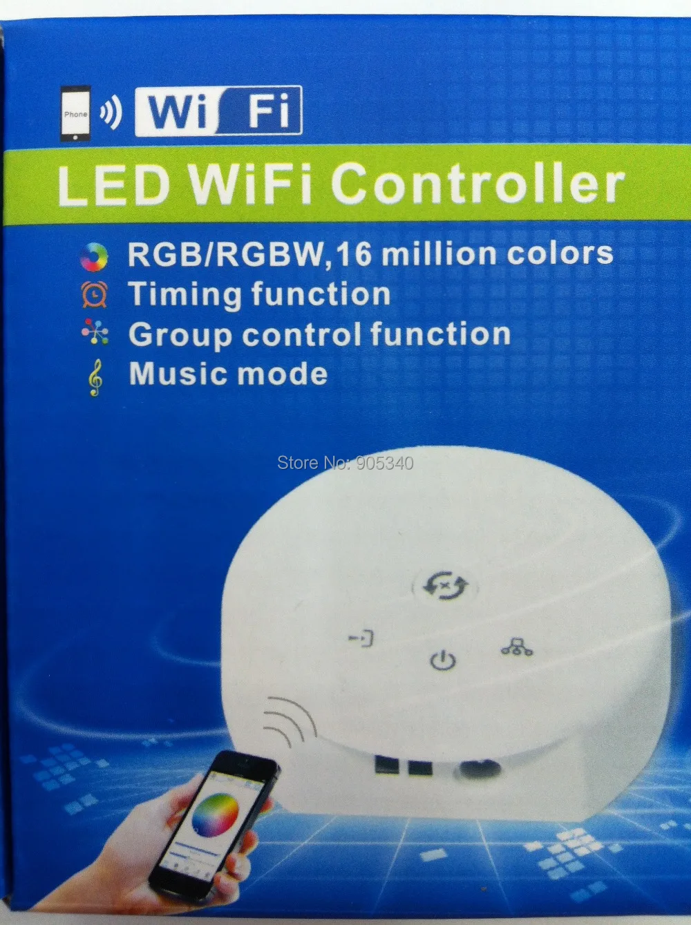

NEW UFO MINI WIFI led controller,DC12-24V,RGB/RGBW,Timing function,group control,music mode,16million colors,LED wifi controller