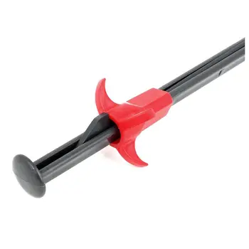 

LIXF Plastic Fish Tank Aquarium Plant Tongs Pliers 50cm Long Red Gray