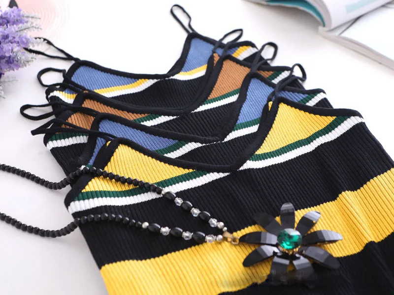 Fashion Sexy Strape Contrast Tube Top Summer Underwear Sexy V Neck Top Backless Female Chic Short Tube Tops One Size