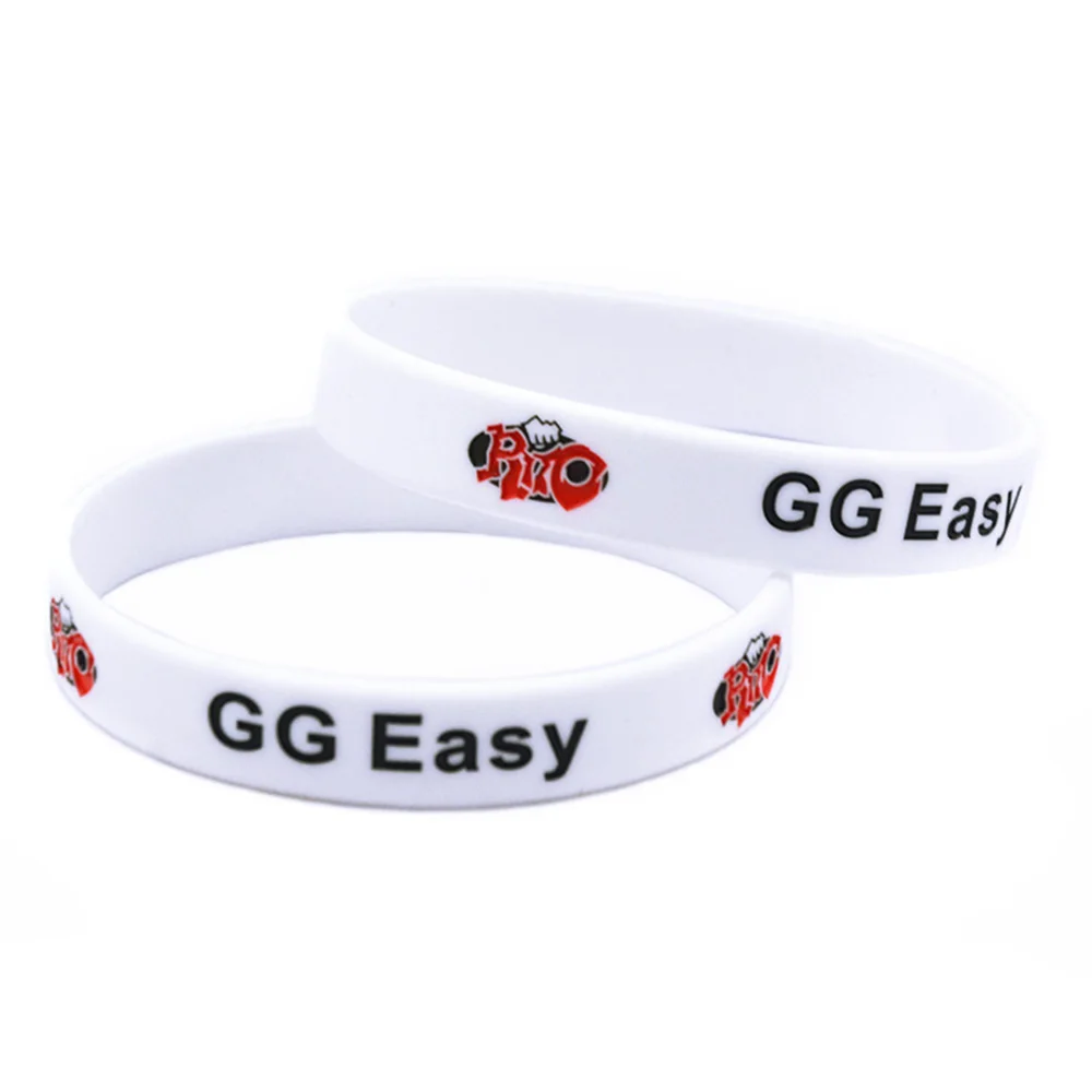 1 шт. силиконовый браслет GG Easy ширина 1/2 дюйма белый|Браслеты с шармами| |