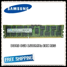 Серверная память samsung DDR3, 8 ГБ, 16 ГБ, 1600 МГц, ECC REG, DDR3, PC3-12800R, зарегистрированная Память DIMM ram 12800, 8G, 2RX4, X58, X79