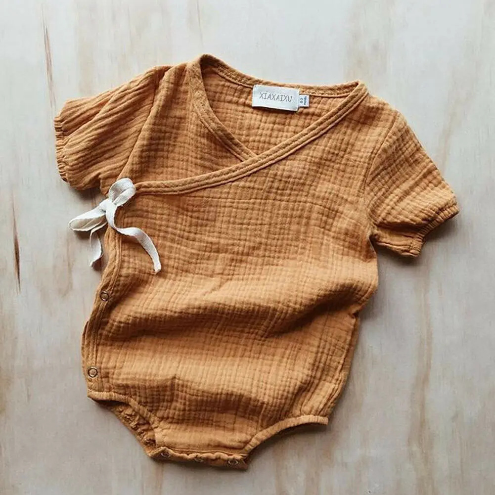 0-18M Newborn Infant Baby Clothes Romper Boy Girls Summer Short Sleeve Playsuit Baby Clothing Jumpsuit Clothes Outfits 2019