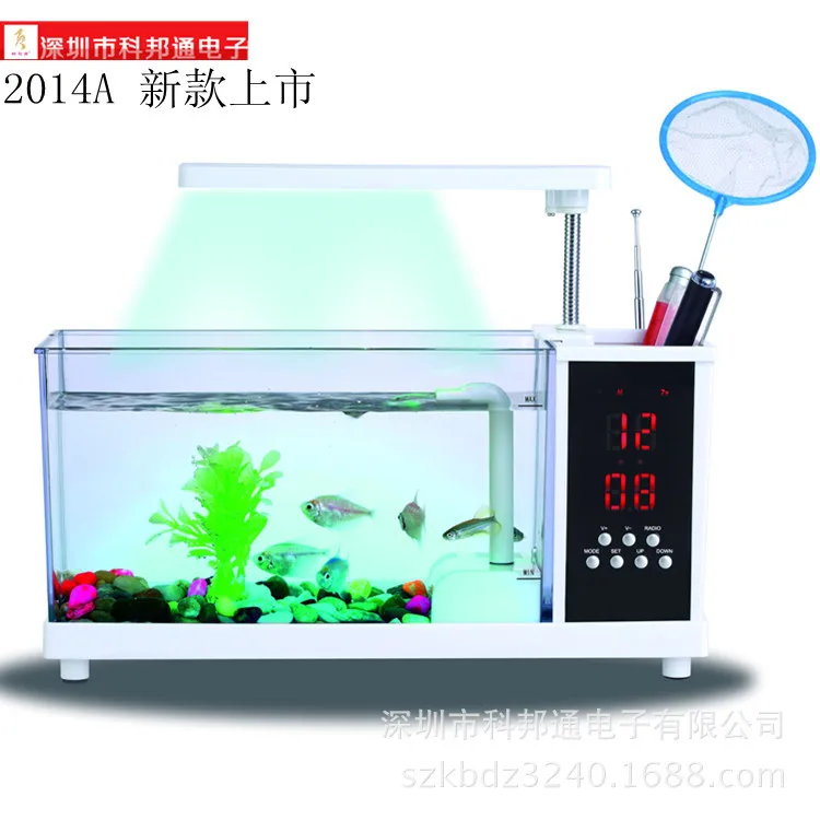 Usb mini aquarium fish tank colorful creative dream ecology fish tank