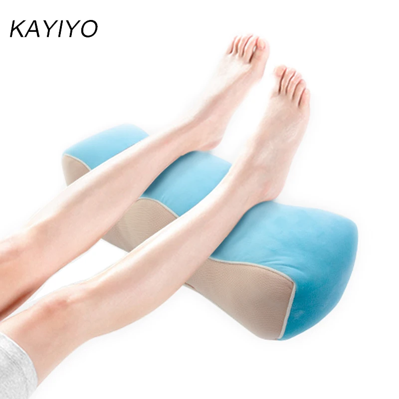 L080-Knee Leg Pillow Travel Pillow Wave Memory Foam Pregnancy   Pillow Wedge Leg Cushion Sciatic Nerve Pain Relief Body Sleeping Pillow (2)