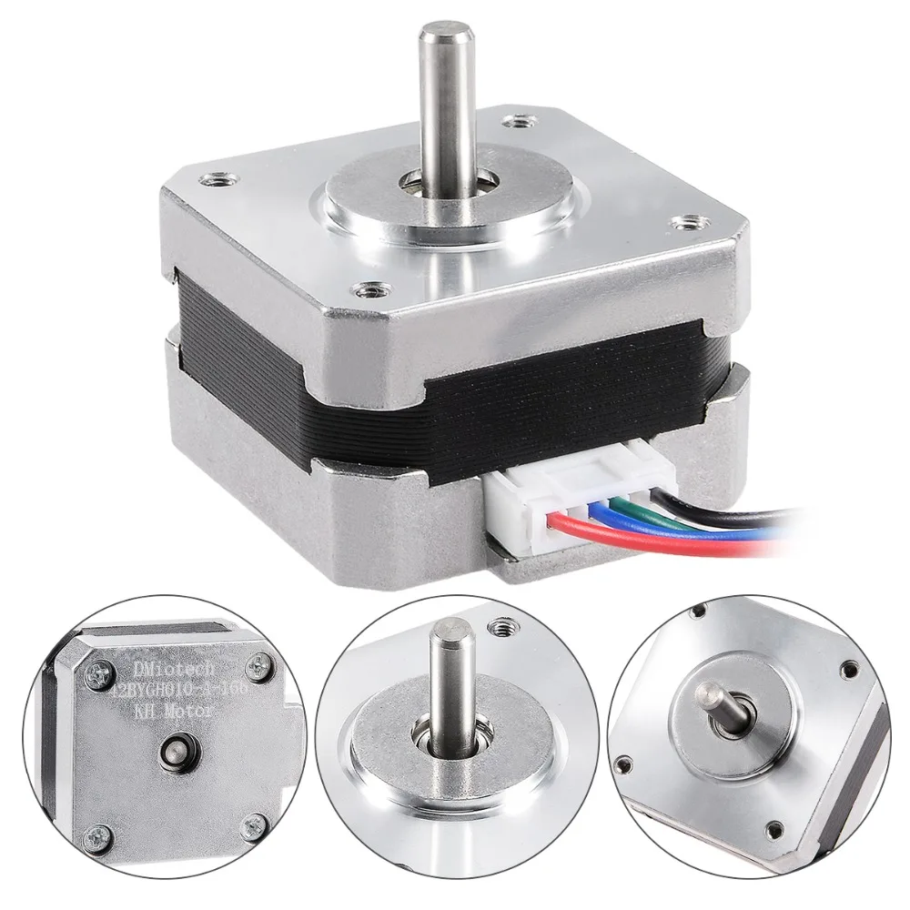 

UXCELL Hot 42 Step Bipolar 4.4V 0.4A 2 Phase Stepper Motor 26mm 4 Leads for 3D Printer CNC Laser Stage Light Control DIY Hobby