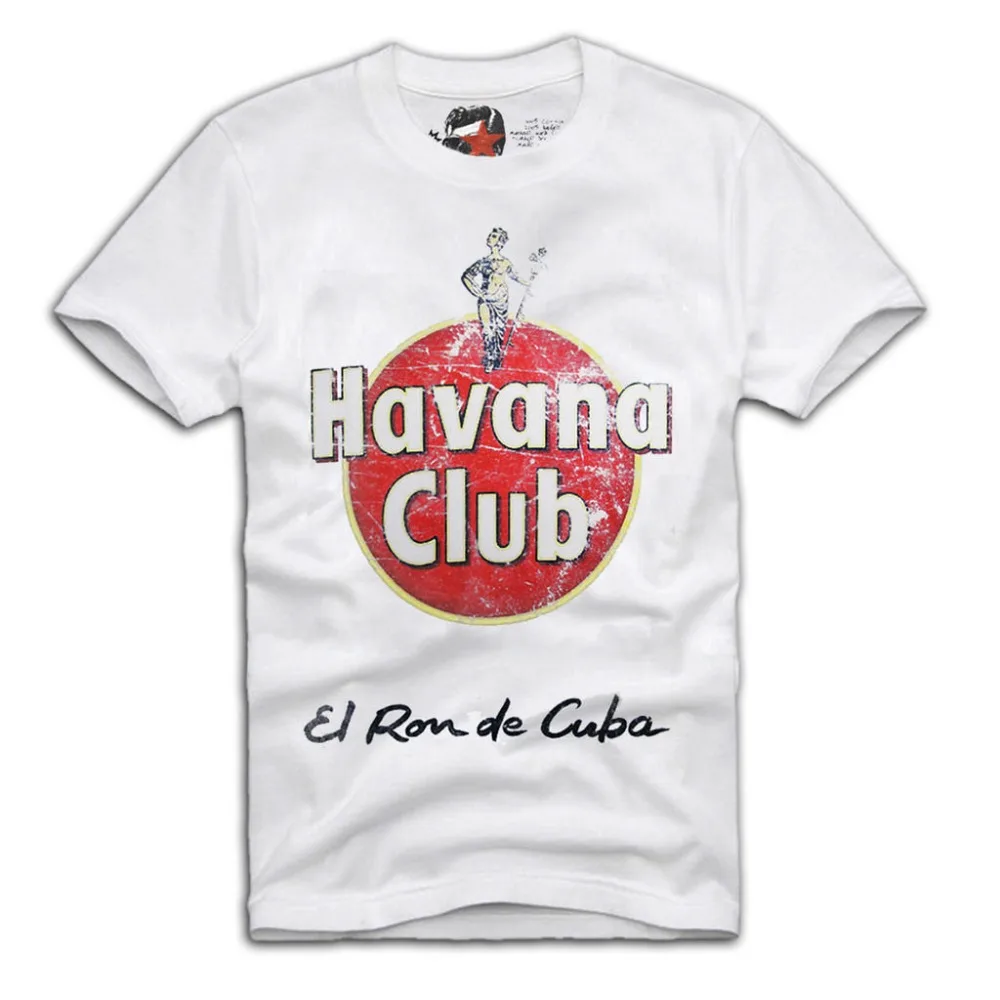 Винтажная Футболка Havana Club Kuba, Cuba вечерние Y, Dj, Che Guevara, Gr. 2019 лето для мужчин Лидер продаж одежда на заказ футболки онлайн