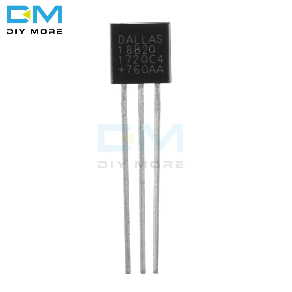 

DS18B20 TO-92 chips Temperature Sensor IC Programable 3v 5.5v VDD DQ GND