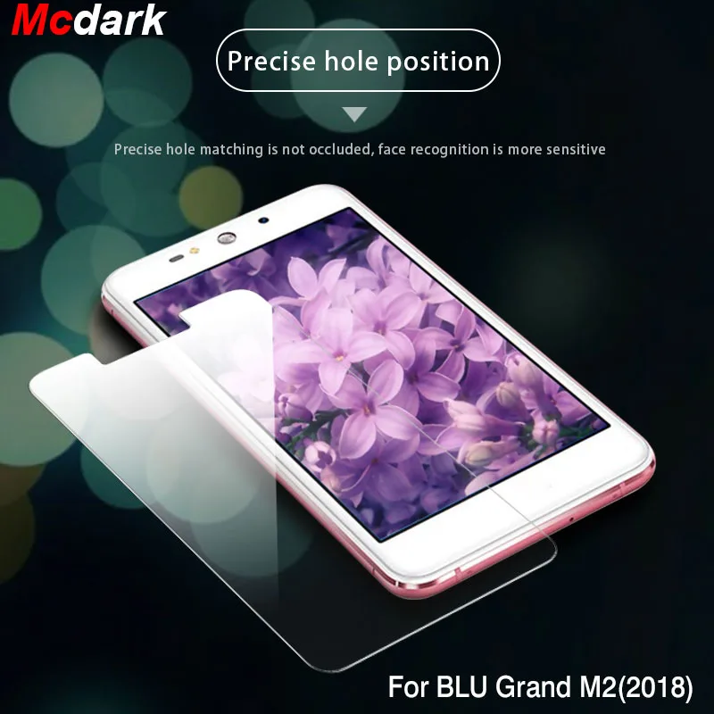 Mcdark Tempered Glass For BLU Grand M2 2018 Screen Protector Film Cover Easy To Install Phone | Мобильные телефоны и