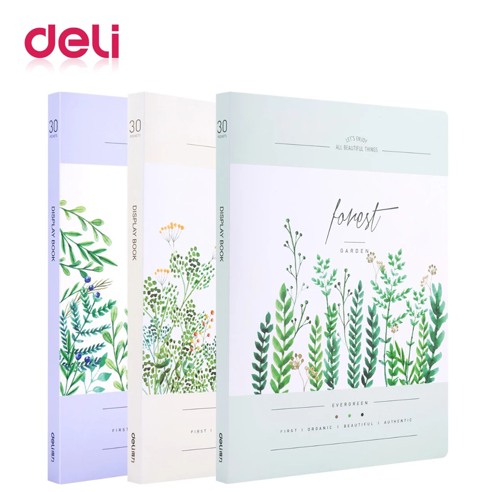 

Deli 30 sheets A4 file folder PP material document protector file holder filling products durable office/school kawaii file