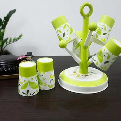 

Multi-function candy color tree style cup rack storage rack with 6 cups 31*20cm free shipping