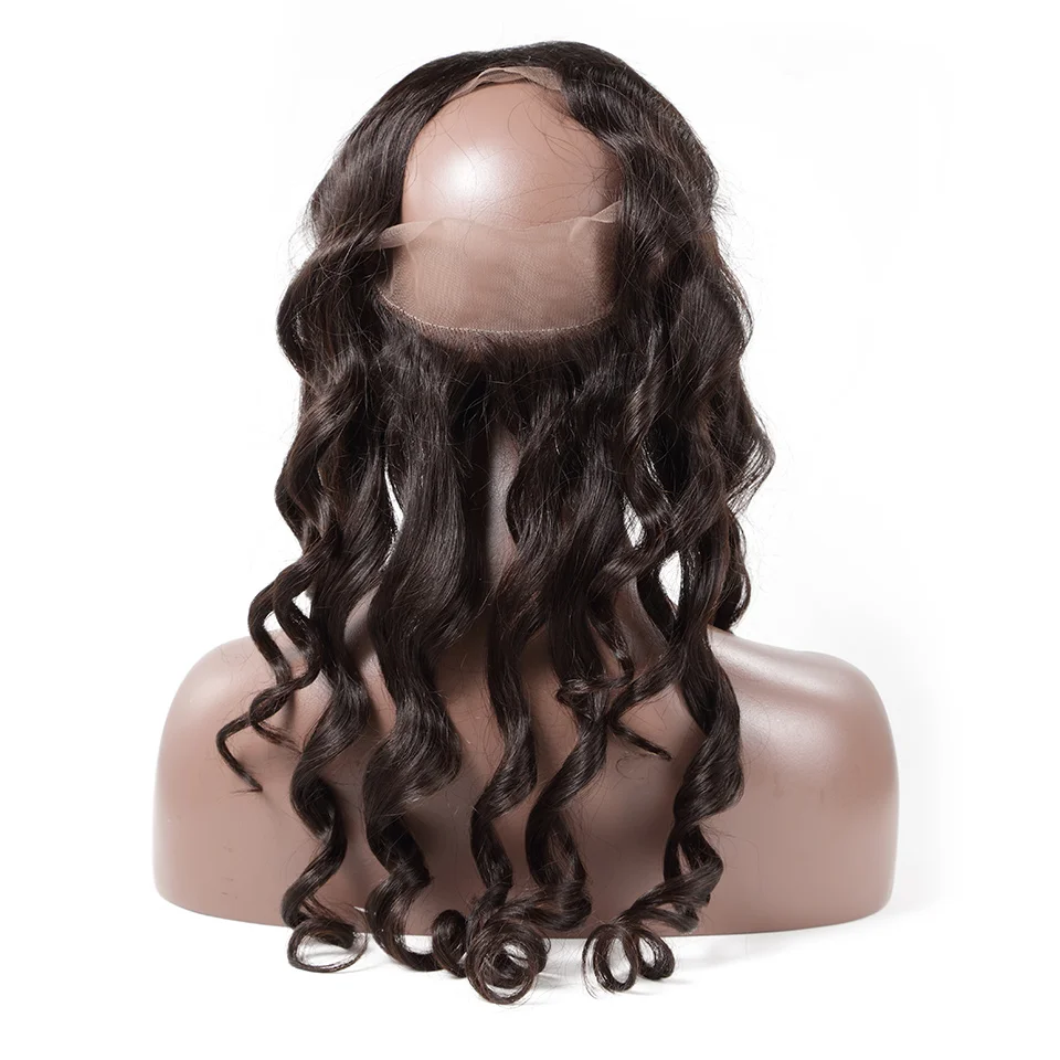 Luvin волосы, свободная волна, человеческие волосы, пучок с закрытием, бразильские волосы, 3 пряди, с 360, фронтальная шнуровка, предварительно выщипанные