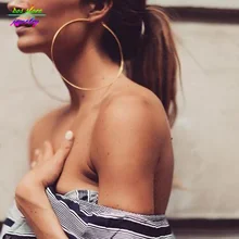 10/12/15 см; очень пикантные женские туфли Крупногабаритные Золотой/Серебряный Большой круг обруч серьги Bijoux(украшения своими руками) геометрические серьги для Для женщин панковские массивные серьги