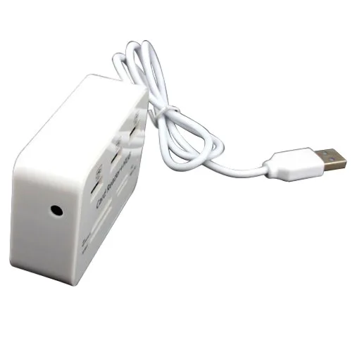 3 Порты USB 2.0 концентратор Multi-Card Reader для SD/MMC/m2/MS mp-все В одном (белый)