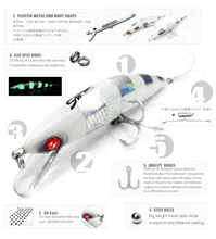 Retail A+ fishing lures 2016 Hot-selling minnow Bearking 120mm/40g, super sinking crankbait pencil popper hardbait minnow