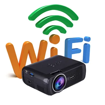 

Android4.4 1080P Portable HD Proyector LED 3D Projectors stereo Mini WIFI Smart Projector