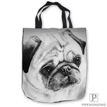 

Custom Canvas pug_face_dog_tongueTote Hand Bags Shopping Bag Casual Beach HandBags Foldable 180713-08-23