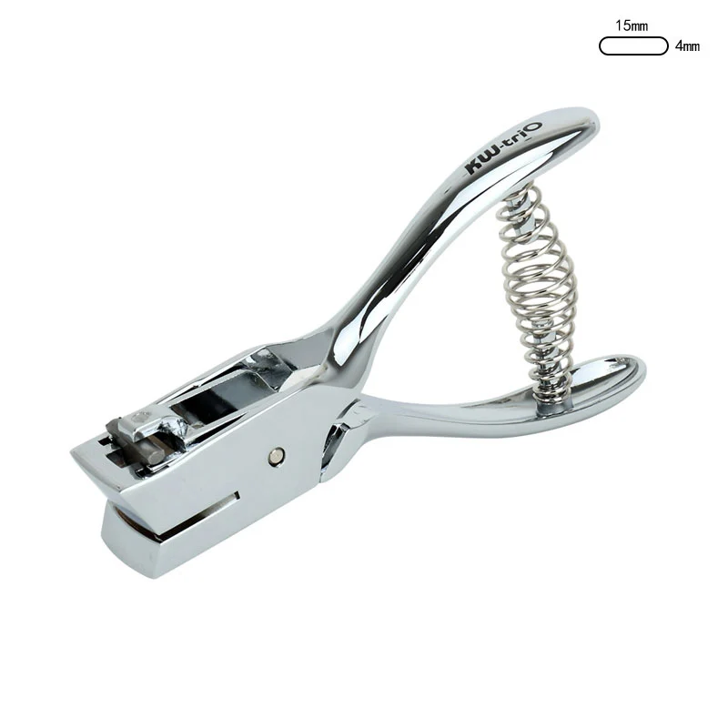 Metal 4*15mm Oval Hole Punch Ring Album Paper Cutter ID Card Slot Hole