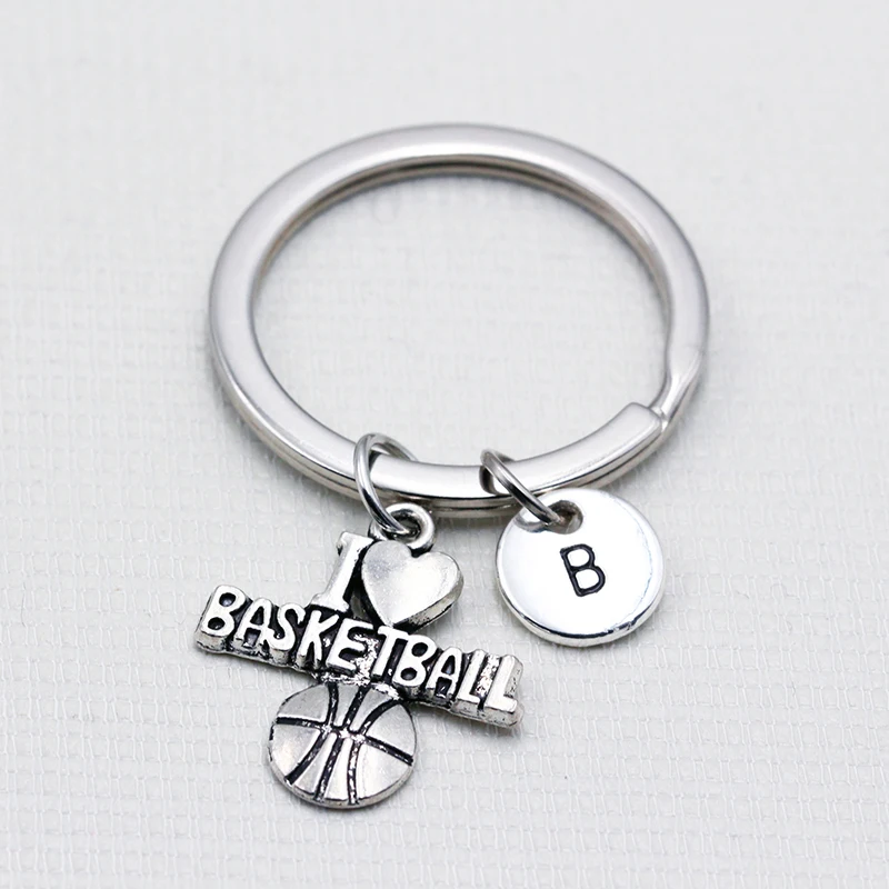 أنا أحب كرة السلة كرة البيسبول الكرة الطائرة/شخصية أقراط المفاتيح/الإنجليزية الأبجدية A إلى Z خطابات قلادة مفتاح سلسلة أنا أحب كرة السلة كرة البيسبول الكرة الطائرة/شخصية أقراط المفاتيح/الإنجليزية الأبجدية A إلى Z خطابات قلادة مفتاح سلسلة