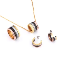 Dubai sistemas de la joyería chapados en oro de joyería de lujo AAAAA Circón mejor regalo para las mujeres