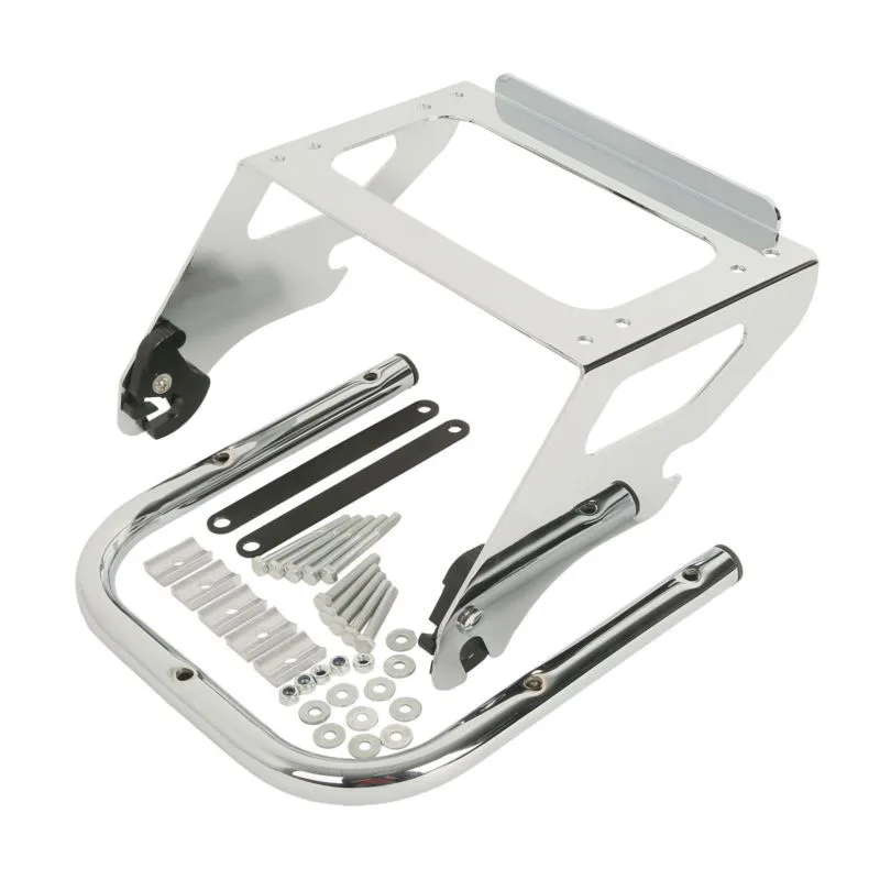 Pacote de Turismo Rack de Bagagem para Harley Motocicleta Destacável Solo Montar Touring Street Glide Road King Personalizado Clássico Cvo 1997-2008 8 High Quality Automóveis e motos