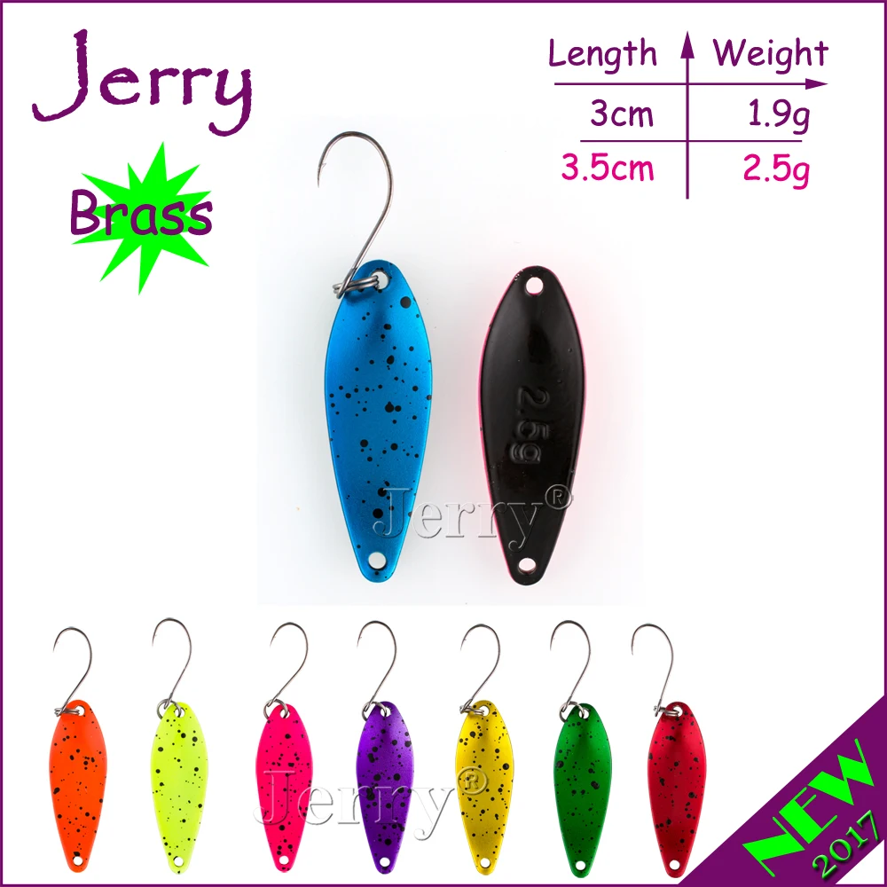 Jerry микро рыболовные ложки область & поток Форелевые блесны высокого качества