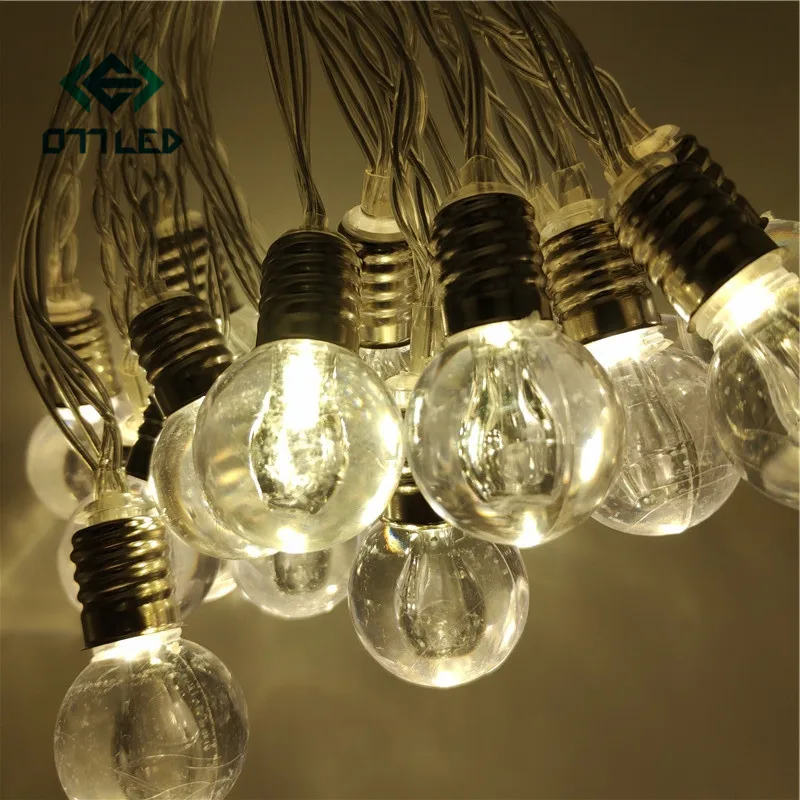 

20 Led Wedding String Fairy Light Christmas LED Globe Festoon Bulb Led Fairy Ball String Light Outdoor Party Garden Garland New