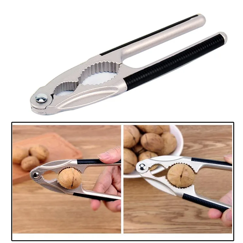 

Walnut Tool Nut Cracker Crack Almond Walnut Pecan Hazelnut Filbert Kitchen Nutcracker Sheller Clip Tool Clamp Plier Cracke