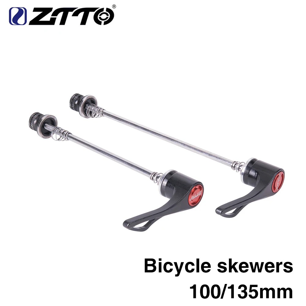 

ZTTO 1 paar Fiets Spiesjes 9mm 5mm Snelspanners 100mm 135mm Betrouwbare As voor MTB Road fiets HOT