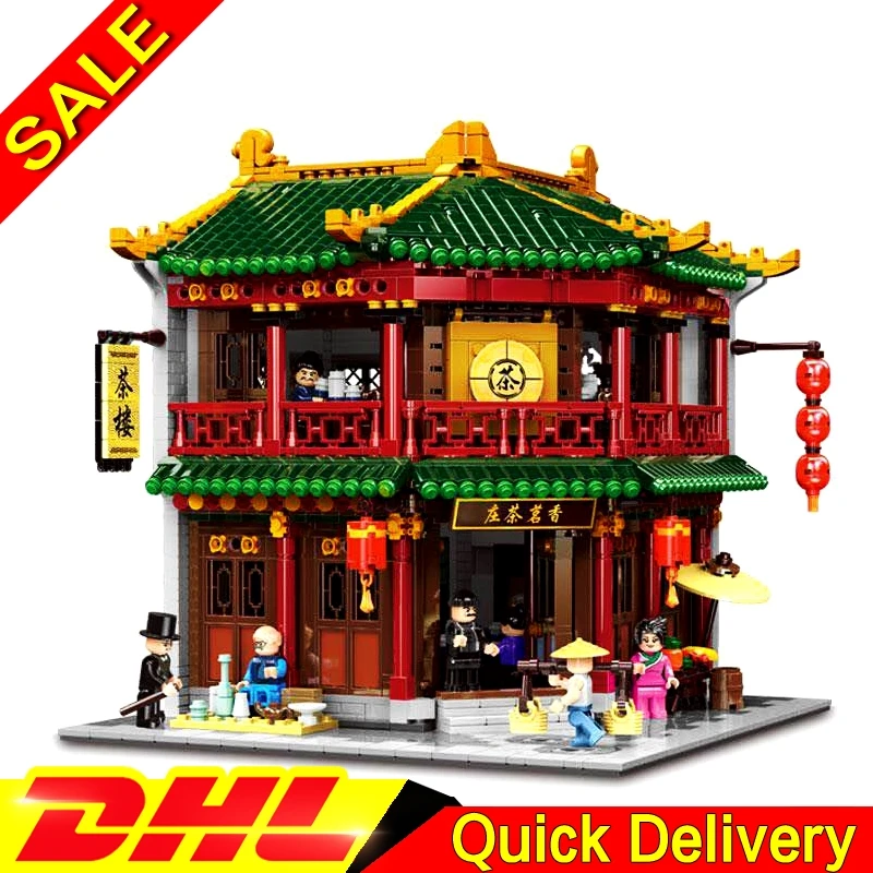 

XINGBAO 01021 Chinese Style Building The Toon Tea House Set Building Blocks Bricks Kids Gifts Children Christmas leleings Toys