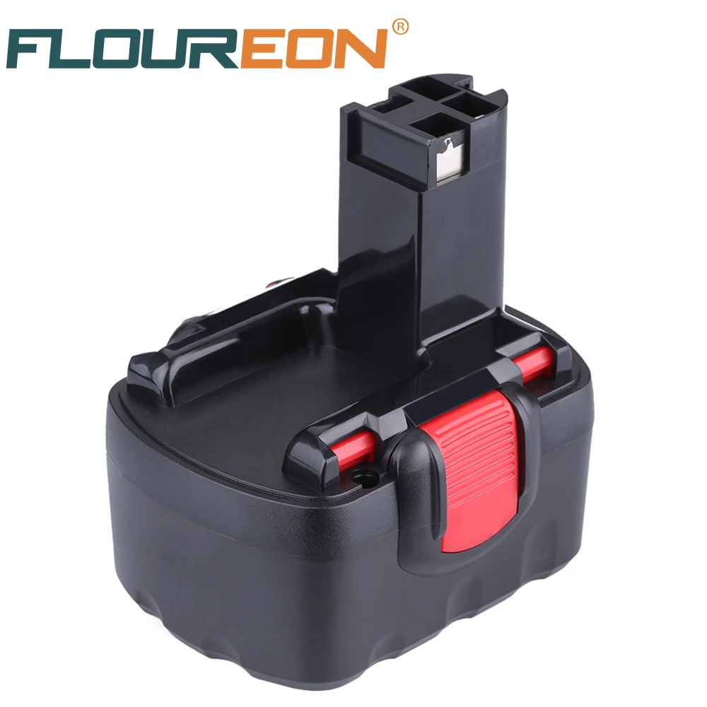 

For Bosch 14.4V 2000mAh Ni-CD Rechargeable Battery FLOUREON Power Tools Batteries for Drill BAT038 15614 1661 1661K 22614 3660CK