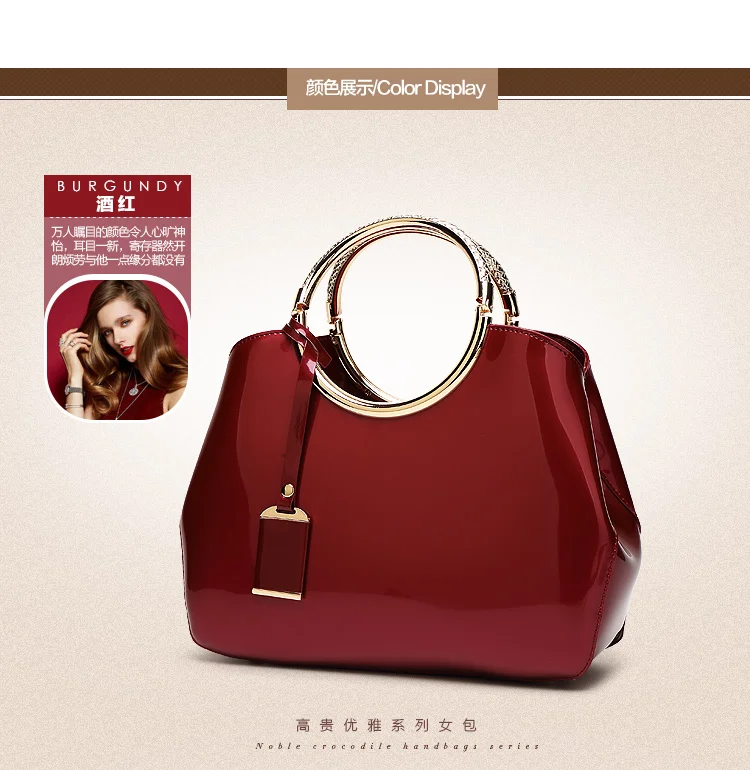 New High Quality Patent Leather Women bag Ladies Cross Body messenger Shoulder Bags Handbags Women Famous Brands bolsa feminina (15)