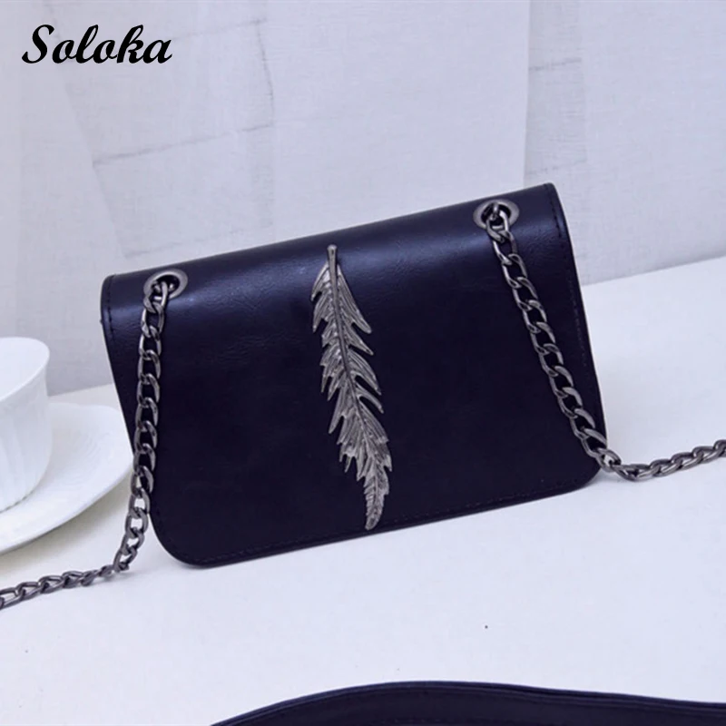 

Fashion Leaves Decorated Mini Flap Bag Summer Solid Color PU Leather Women Shoulder Bag Chain Small Messenger Bag 2019 New