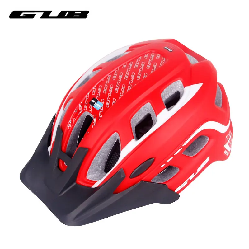 online GUB Construído Resistente Ciclismo Capacete de Segurança W Viseira In mold Cavidades 19 Ultraleve Qualidade PC + EPS para MTB Bicicleta Equitação Cabeça Protecti