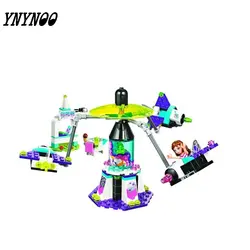 Ynynoo 10556 197psc космический корабль парк развлечений Building Block девушка 41128 игрушки рождественские подарки