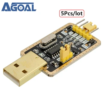 

5Pcs/lot CH340G Upgrade to USB TTL Auto Converter Adapter STC Brush Module Free Shipping