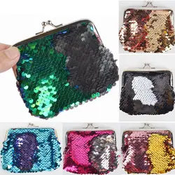 Мини-кошелек, 2019, для девочек, с блестками, кошелек мини-бумажник, маленькая сумка