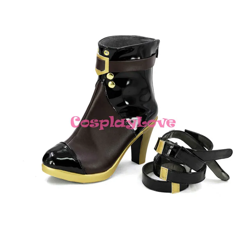 Girls Frontline Vector Black Cosplay Shoes Boots Custom Made For Hallowee Christmas CosplayLove (1)