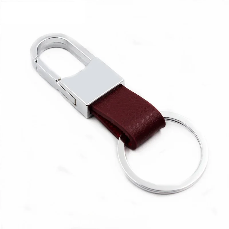 

Leather Keychain-Fashion Metal Keychain Leather Waist Hanging Car Key Chain Creative Personalized Gifts For Men S6608