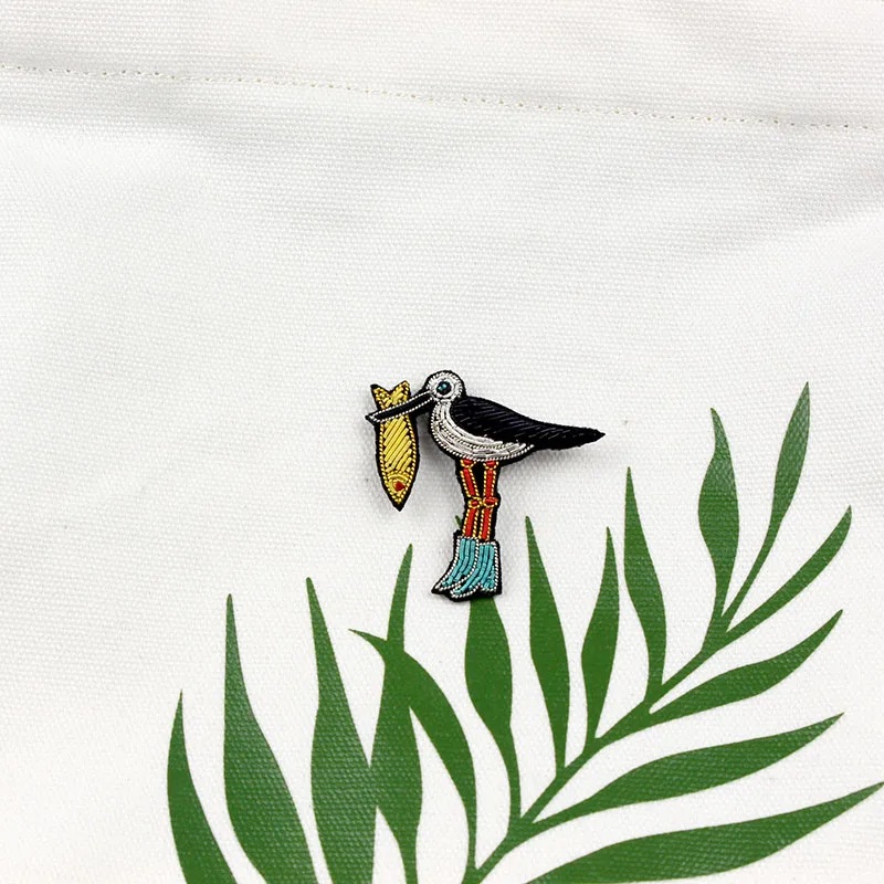 Pin на патч Винтаж Орел рыбы бисером Знак Патчи для одежды parches termoadhesivos para наклейки «Ropa» для одежды