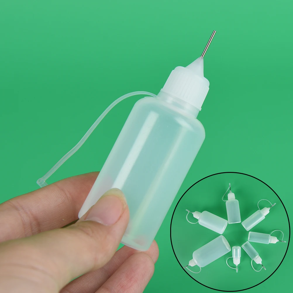 1set ( Bottle+ Needle Tip Cap+ Silicone Loop) 50ml Needle Squeeze